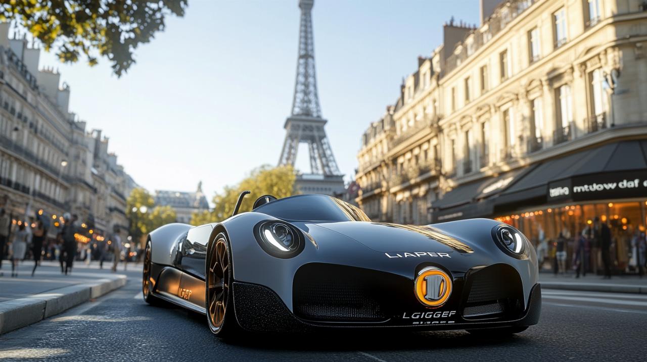 Opiniones sobre el coche sin licencia Ligier en París: prueba de conducción y análisis del logo emblemático